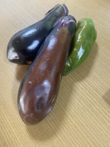 日焼けしたナス