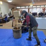 餅つきの画像 怪しい爺